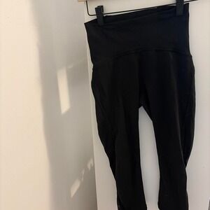 Black Lululemon mesh capris size 2